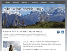 Tablet Screenshot of mindwisepsychology.com